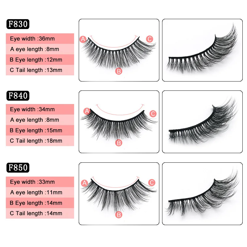 5 пар 3D искусственные ресницы из меха норки мягкие накладные ручной работы для