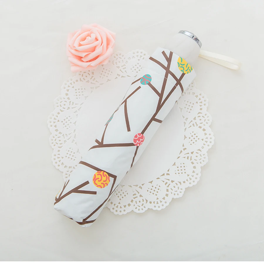 Зонт с изображением кроликов Rain женский корейский двойной розовый зонтик для