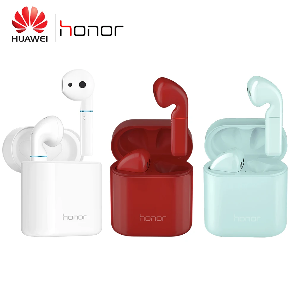 Huawei Honor Flypods Беспроводные Гарнитуры Hi-Fi TWS Bluetooth наушники водонепроницаемые IPX54 Беспроводная зарядка коробка CM-H2S