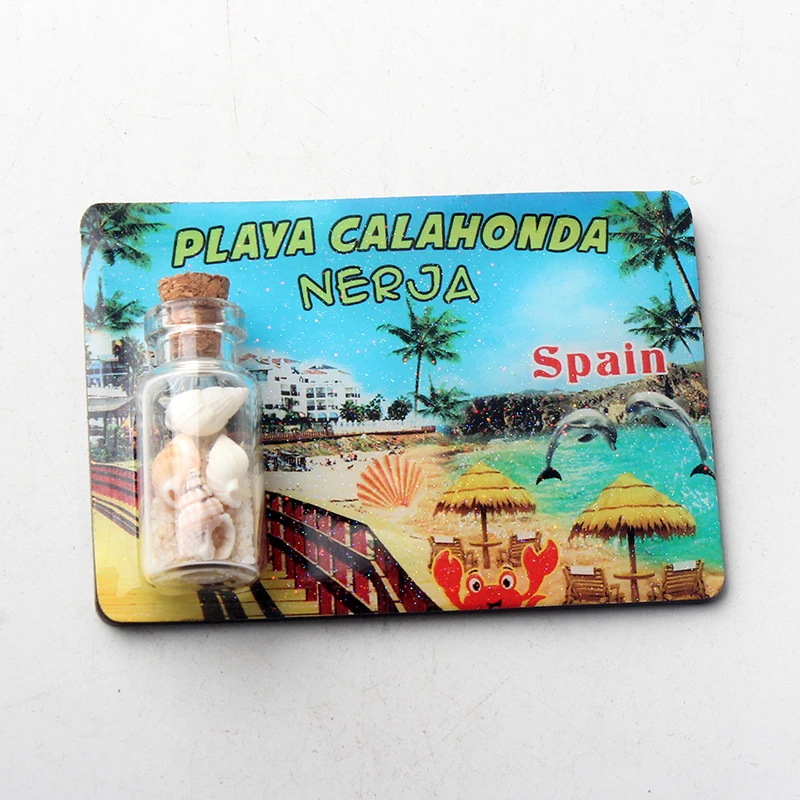 1 шт. магнит на холодильник из эпоксидной смолы с плавающей бутылкой