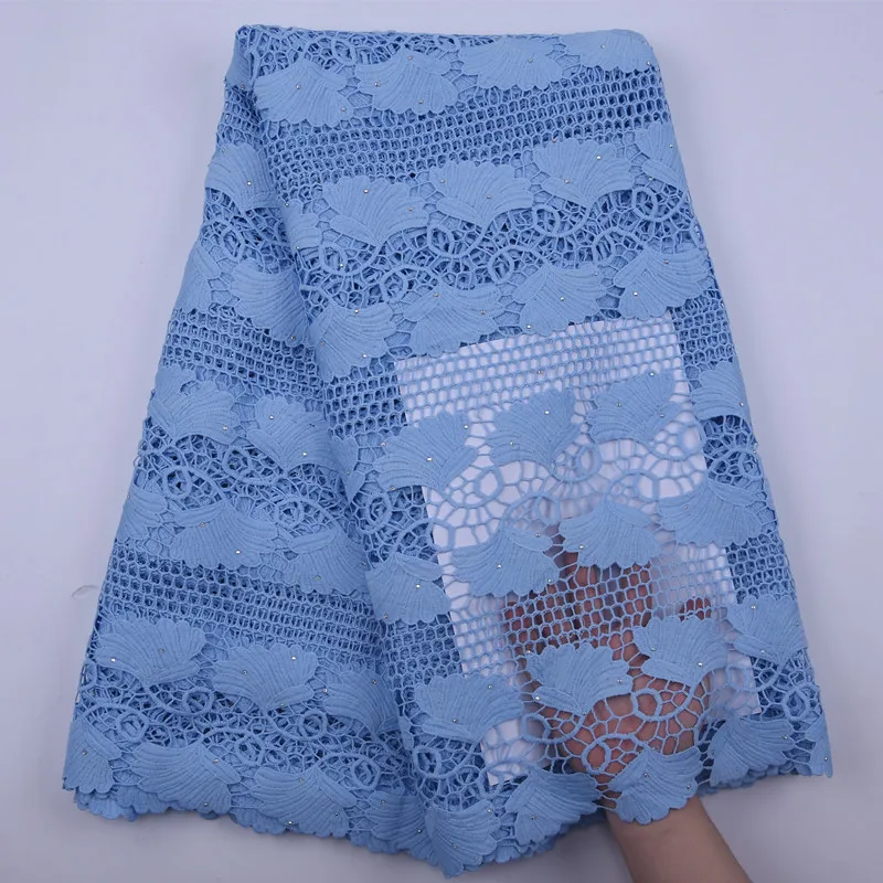 Высокое качество гипюровый шнур кружевной ткани Африканский тюль ткань Франция