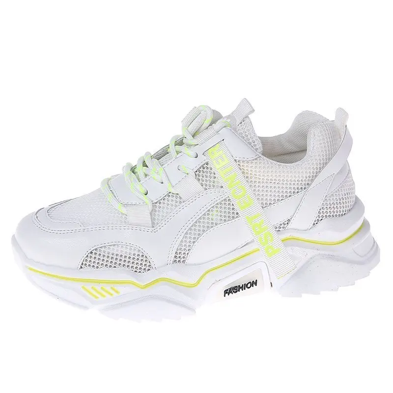 Женские высокие кроссовки на вулканизированной подошве сетчатые повседневные