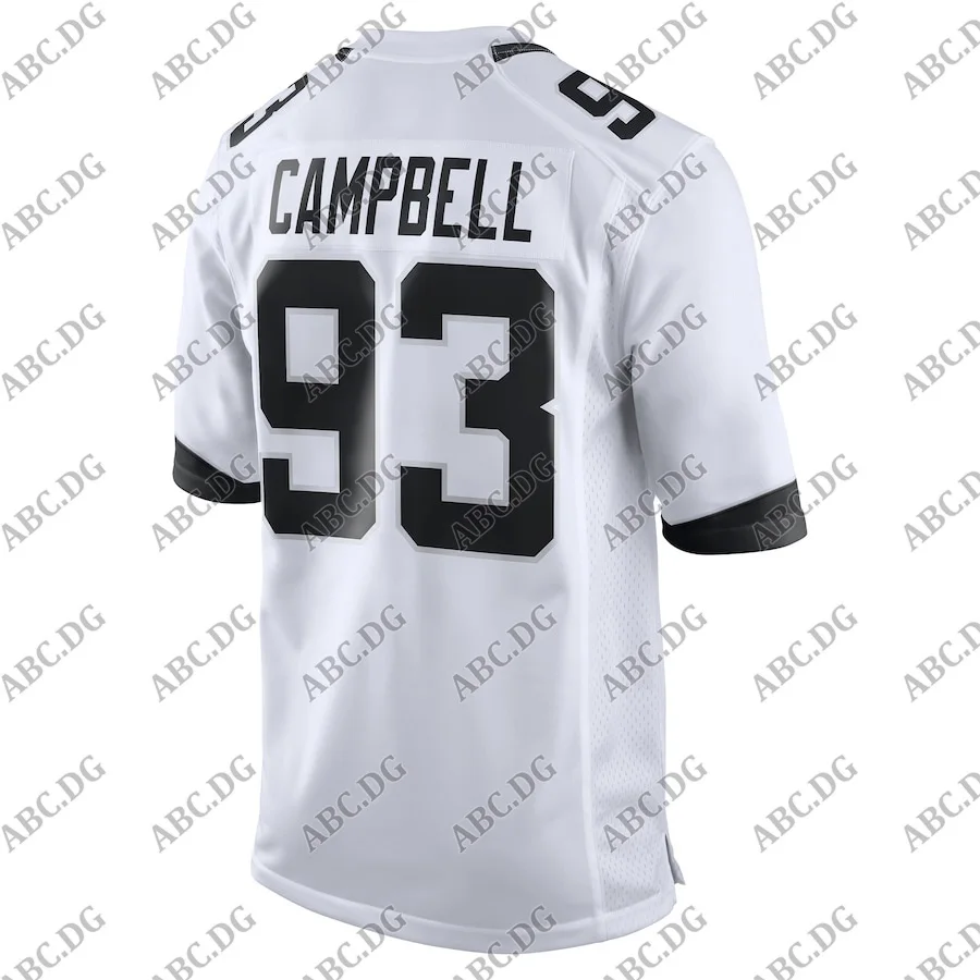 

Customized Stitch American Football Jersey Men Women Kid Youth Jacksonville Calais Campbell White New Game Jersey