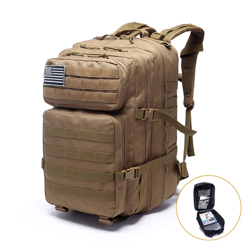 

Outdoor Military 40L 3P Rucksacks 900D Waterproof Oxford Cloth Bags With MOLLE System For Trekking Camping Hunting Bags