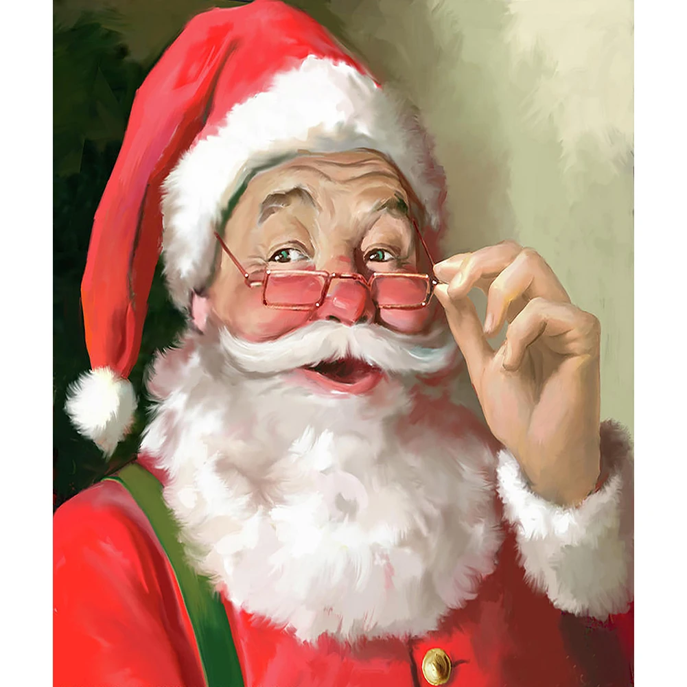 

Painting By Numbers Santa Claus Pictures DIY Gift Frameless Paint On Canvas Digital Painted Oil Drawing Painting Christmas Decor