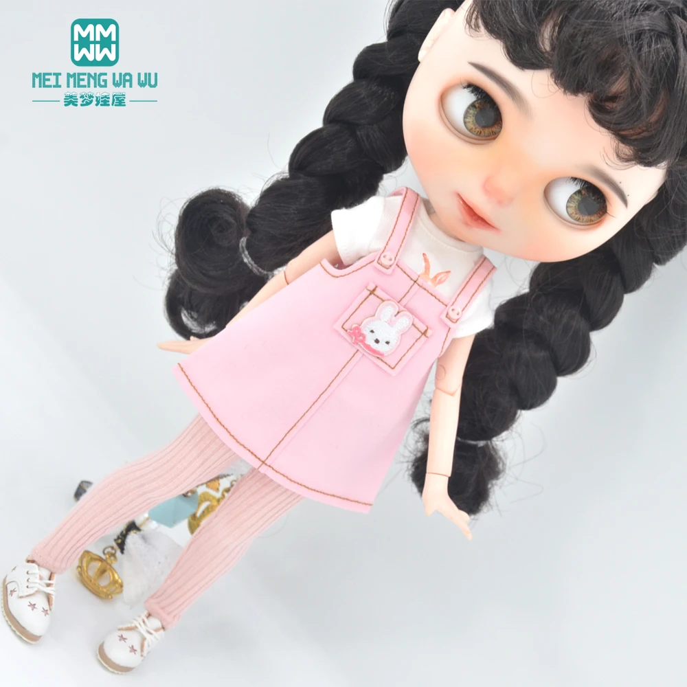 

Подходит для одежды Blyth Azone OB23 OB24 аксессуары для игрушек кукол модный джинсовый комбинезон, леггинсы, кожаная обувь