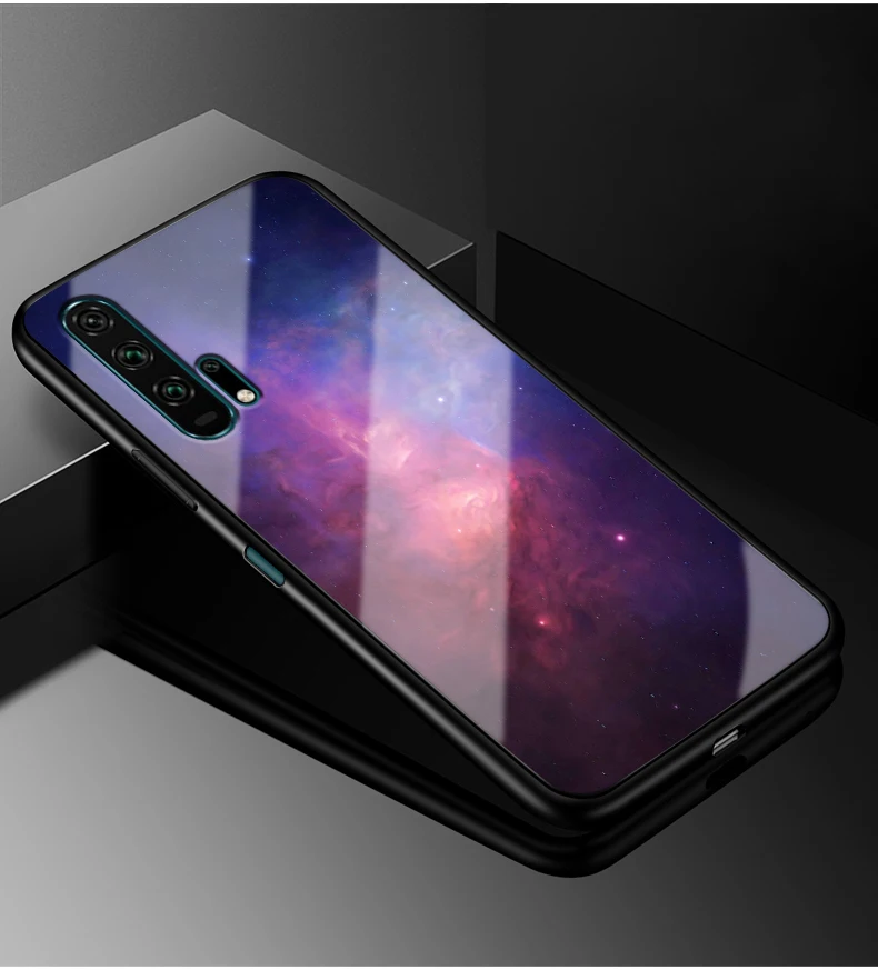 Для huawei Nova 5 T чехол Nova5T PC Пластиковый стеклянный чехол для телефона черный ТПУ бампер чехол для huawei Nova 5 T Nova 5 T чехол