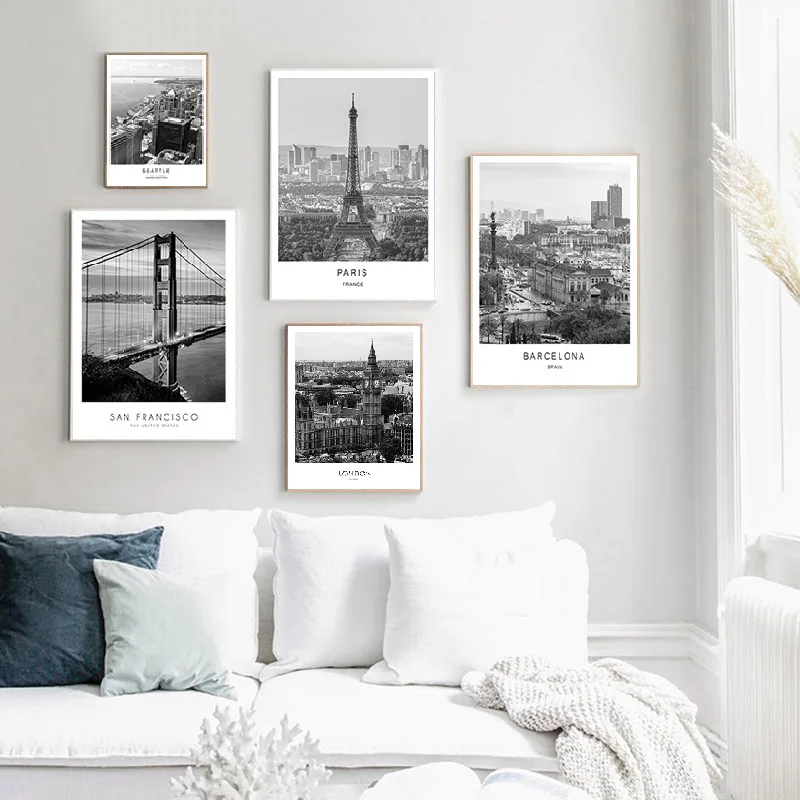 

World City Landscape Paris Decorative Painting Canvas Poster Wall Art Picture Living Room Bedroom Dining Room Home Decoration