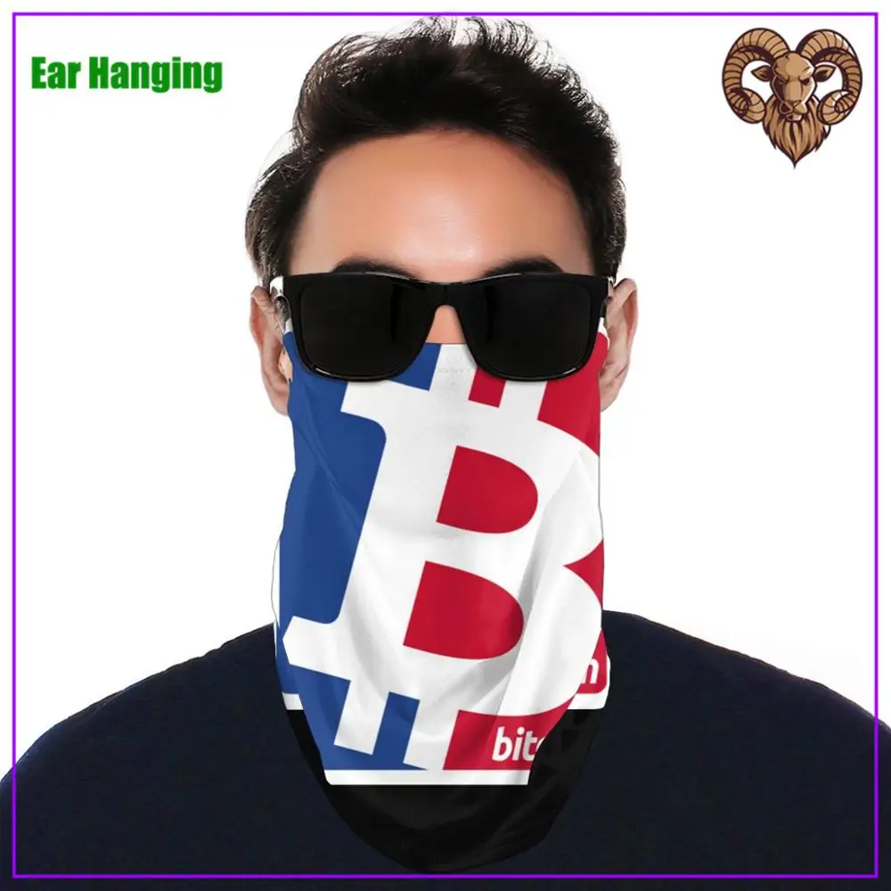 Для мужчин женщин Bitcoin маска на лицо многоразовые щит для защиты от вирусов