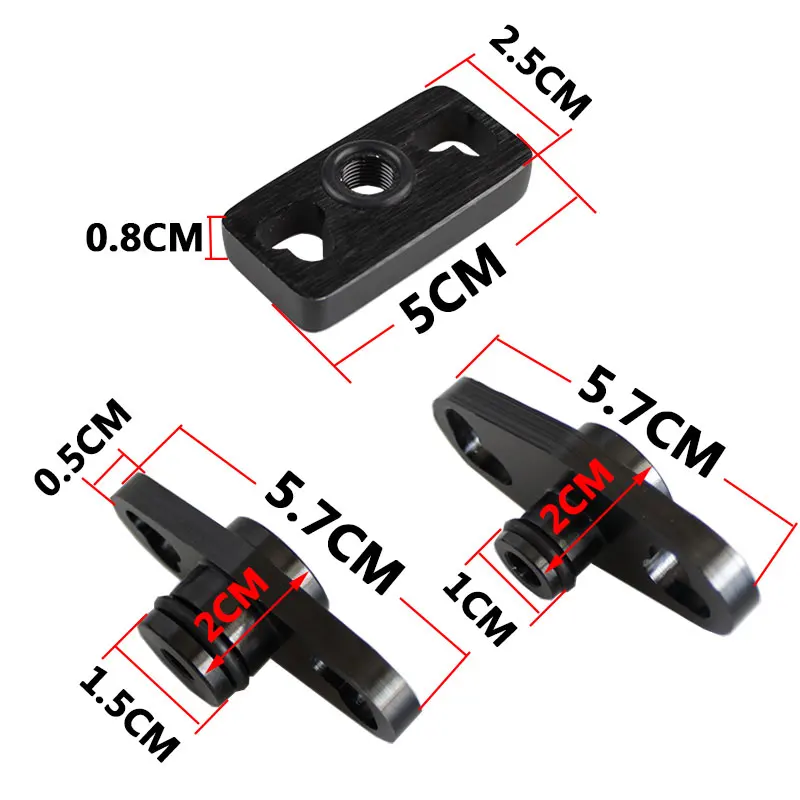 Алюминиевый 1 шт. адаптер регулятора Черный Турбо Топливная рейка доставка