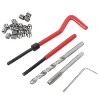 25pcs car thread repair kit m6 thread tool spanner wrench inserts drill tap set car repair tools for restoring damaged threads