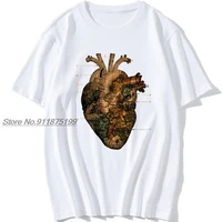 heart cardioid schematics world map vintage mens tshirts brand new christmas camiseta 100 cotton fun anatomy tee shirt man