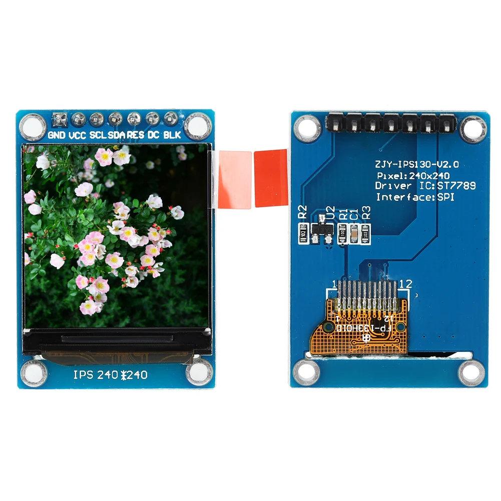 1. 3 дюймовый цветной ЖК дисплей IPS модуль 240x240 В SPI ST7735 для дисплея Arduino OLED Ips экран