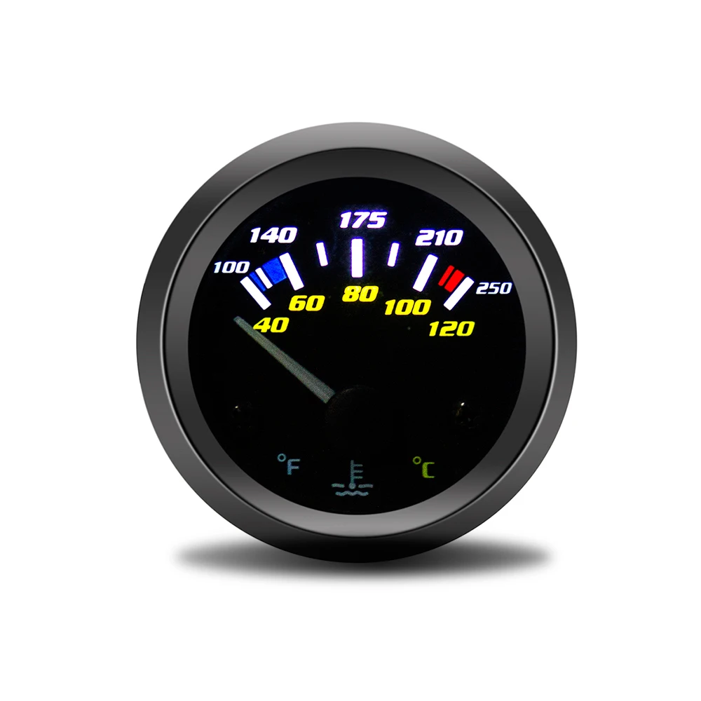 52 мм измеритель температуры воды цифровой термометр для двигателя вольтметр