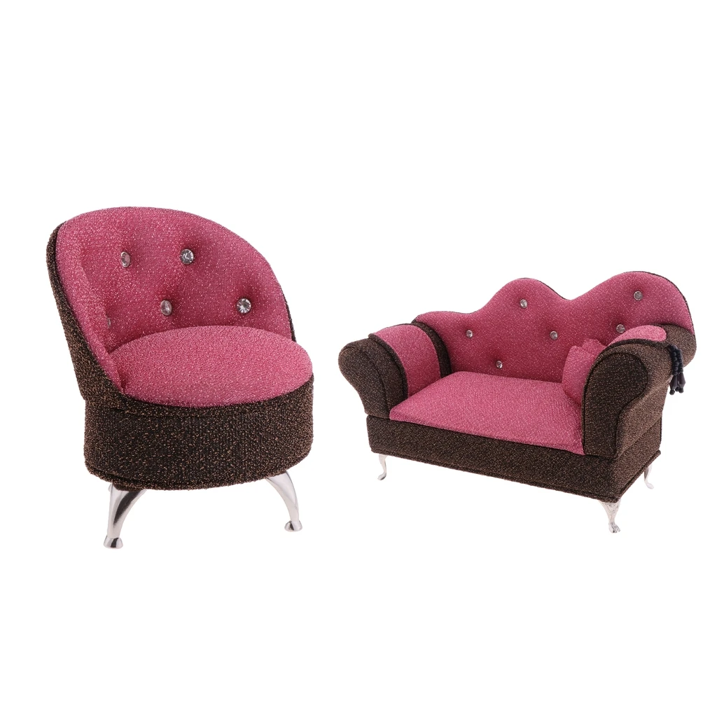 Набор мебели для кукольного домика 2 шт. 1/6 | Аксессуары кукольных домиков