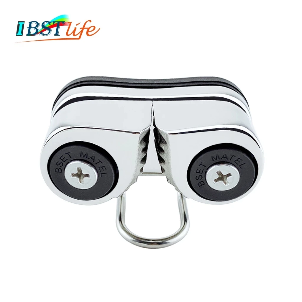 

316 Stainless Steel 2 Row Matic Ball Bearing Cam Cleat Pilates Equipment Marine Boat Fast Entry Rope Wire Fairlead Sailing