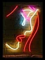 neon sign for heartbroken girl glass tube commercial club lamp resterant art light advertise custom design impact attract light