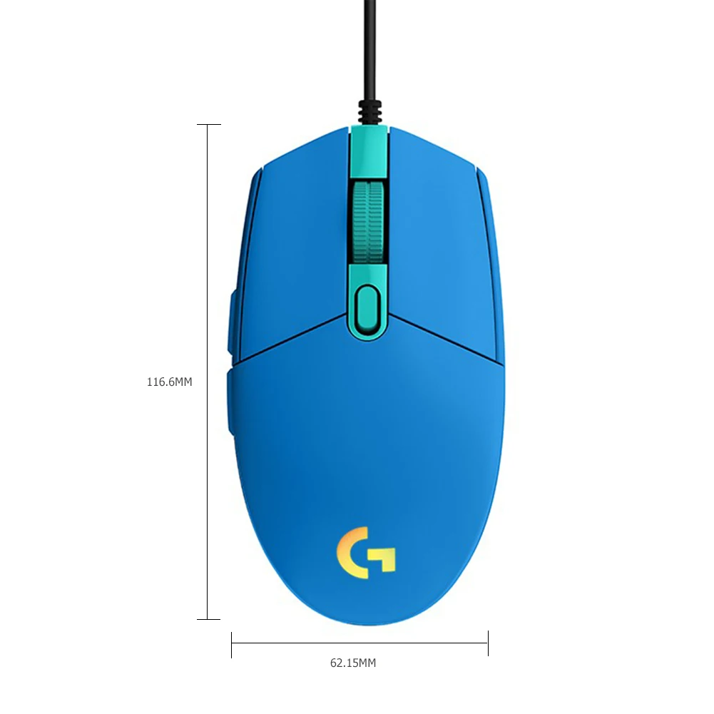 

Logitech G102 Second Gener RGB Streamer Gaming Mouse 200-8000DPI Arbitrary Adjustment USB Wired Mouse LIGHTSYNC Mice For PC