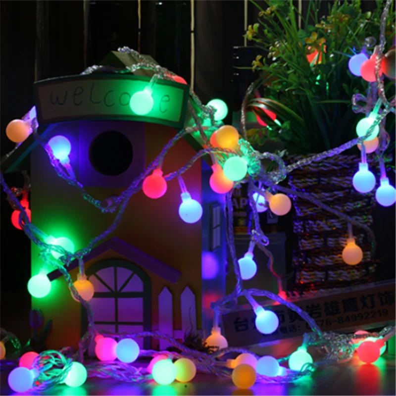 Новогодний Декор 10 м 100 Led шар сказочные огни Navidad 2019 рождественские украшения для