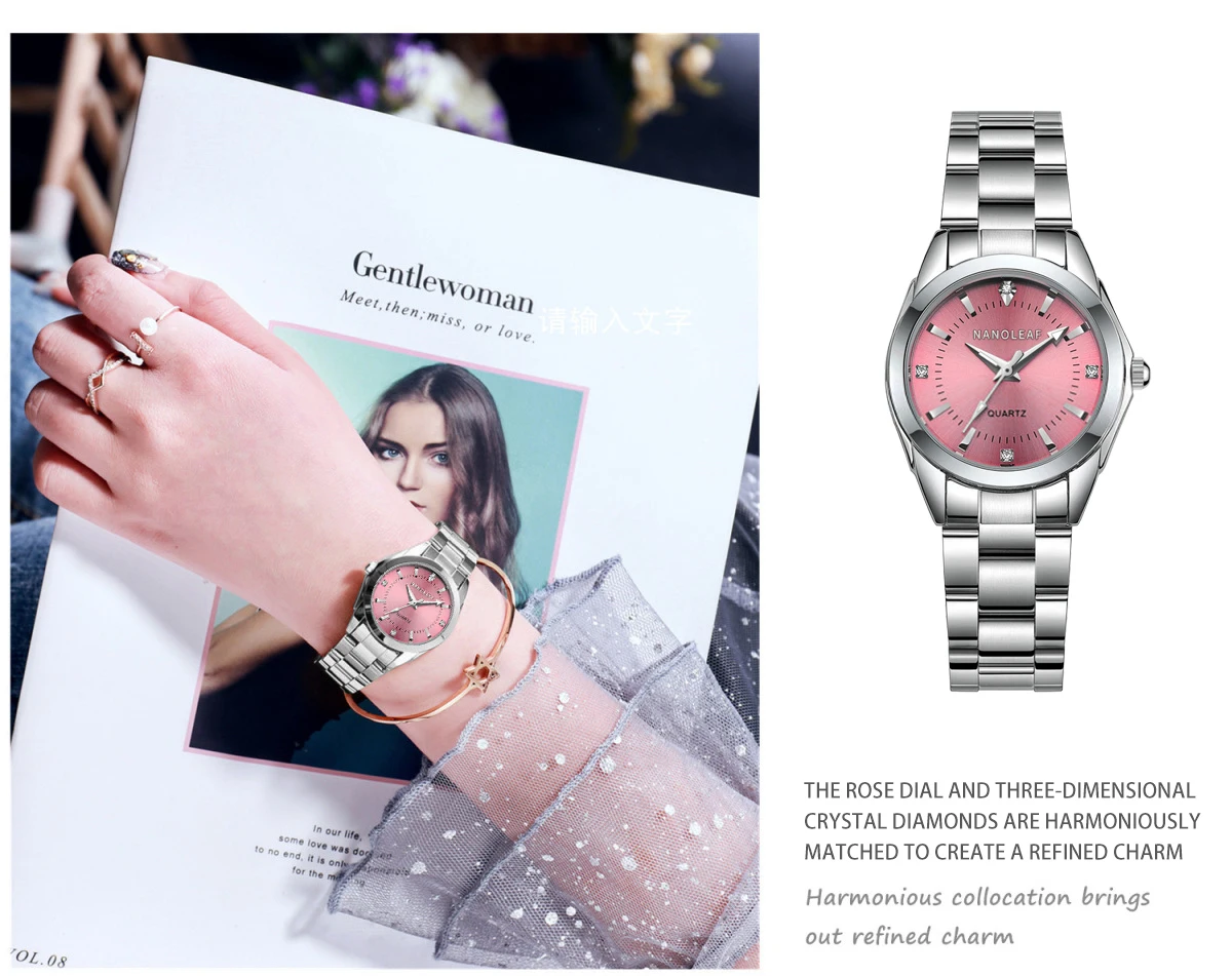 Часы наручные женские с маленьким циферблатом водонепроницаемые аналоговые