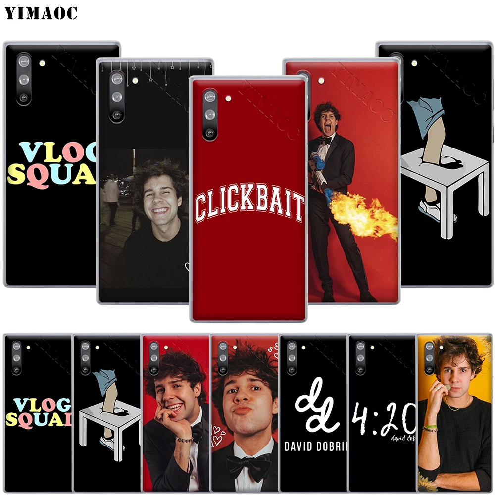 YIMAOC David Dobrik Clickbit чехол для телефона Samsung Galaxy A2 J4 J6 J7 J8 Core Duo Plus Prime A20E A70S | Мобильные