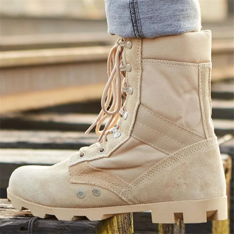 Ботинки походные тактические мужские Нескользящие армейские камуфляжные в