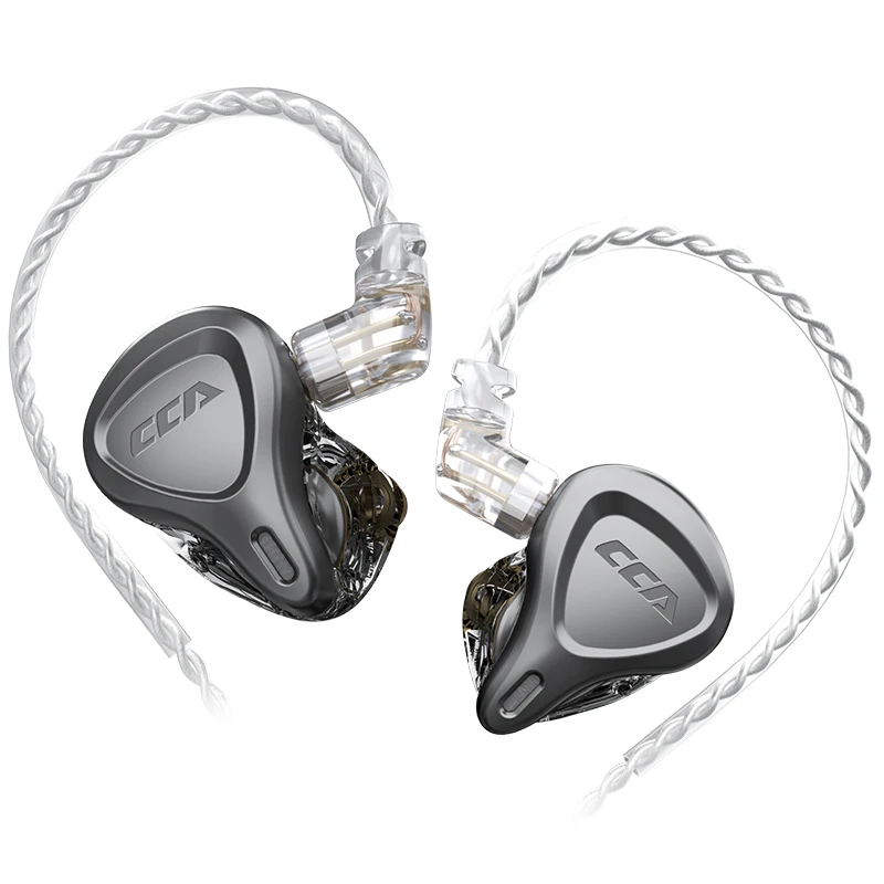 KZ ZST X 1BA+1DD In-Ear Earphones Hybrid Unit HIFI Bass Headset Sports DJ Earbud With Silver-plated Cable Earphones For ZSTX ZSN running headphones
