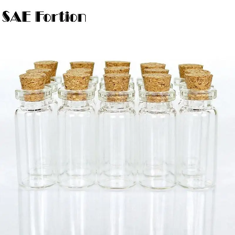 SAE Fortion 4 шт. 20*50 мм 10 мл мини стеклянные бутылки из пробки образца аксессуары