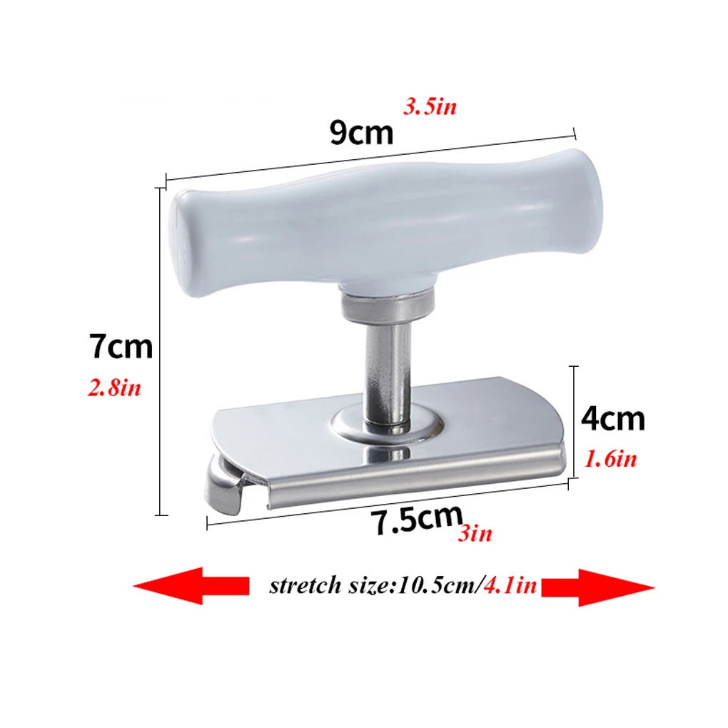 

Adjustable Jar Opener Stainless Steel Jar Opener Bottle Opener Can Opener for 1-4 inches Lids Kitchen Gadget