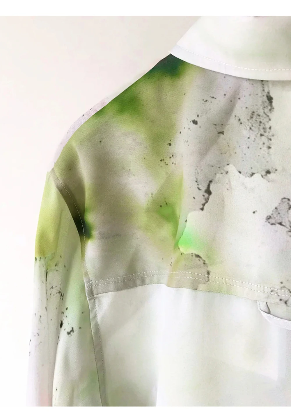

Summer 2020 New Fashion Ink Printing Suit Shirt + Skirt Two-piece Suit Sets