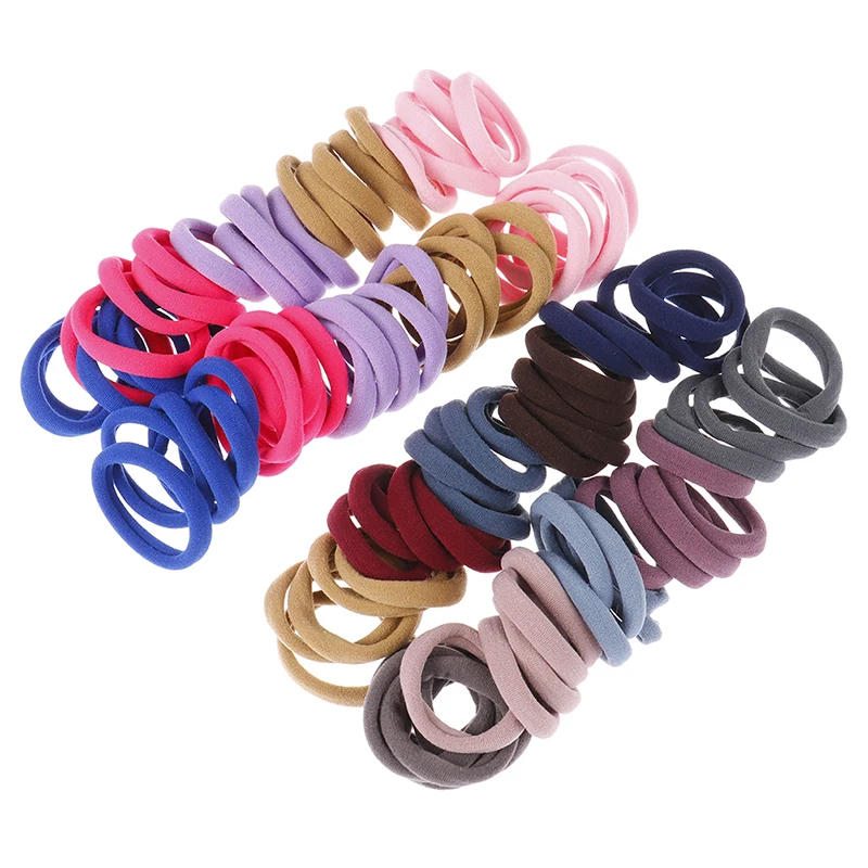 

Women Basic Elastic Hair Bands Scrunchie Ponytail Holder Headband Colorful Rubber Bands Fashion Hair Accessories