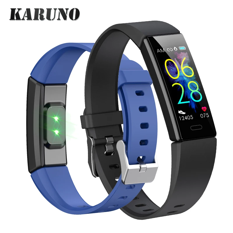 

KARUNO Smart Watch for Women Men IP68 Waterproof Bracelet Blood Pressure Fitness Tracker Heart Rate Monitoring Smart watch