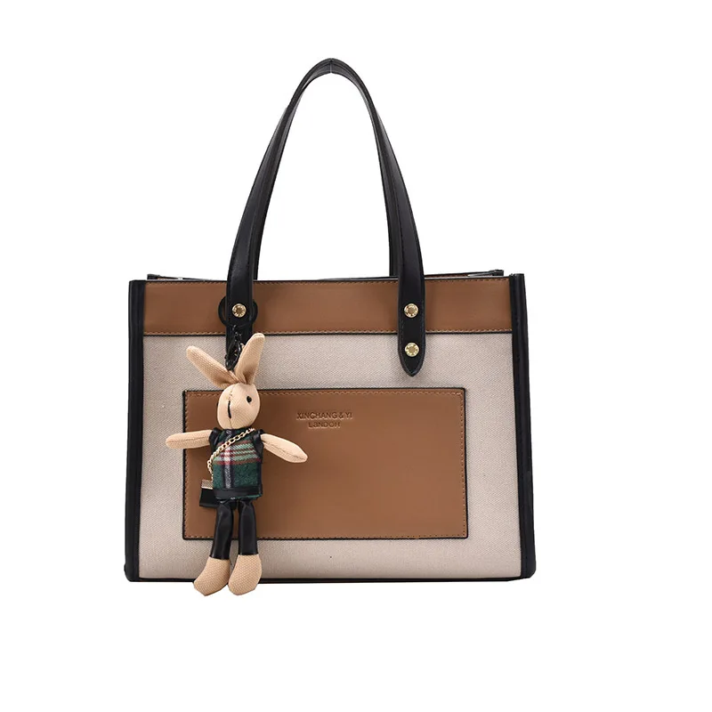 

Spring 2021 Women's Bag New Korean Style One-Shoulder Portable Pu Tote Bag Cross-Border Xiaoxiang Wind Net Red Bag