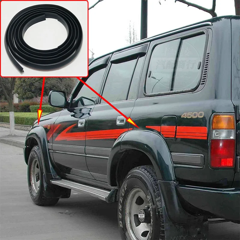

1,5 м для Toyota Land Cruiser LC80 HZJ80 FZJ80 4500 1991-1997, накладки на крылья, колесные арки, широкий корпус, резиновая бусина, резиновая подкладка