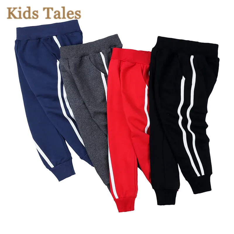 Хлопковые Штаны для мальчиков на осень и весну удобные мягкие спортивные штаны