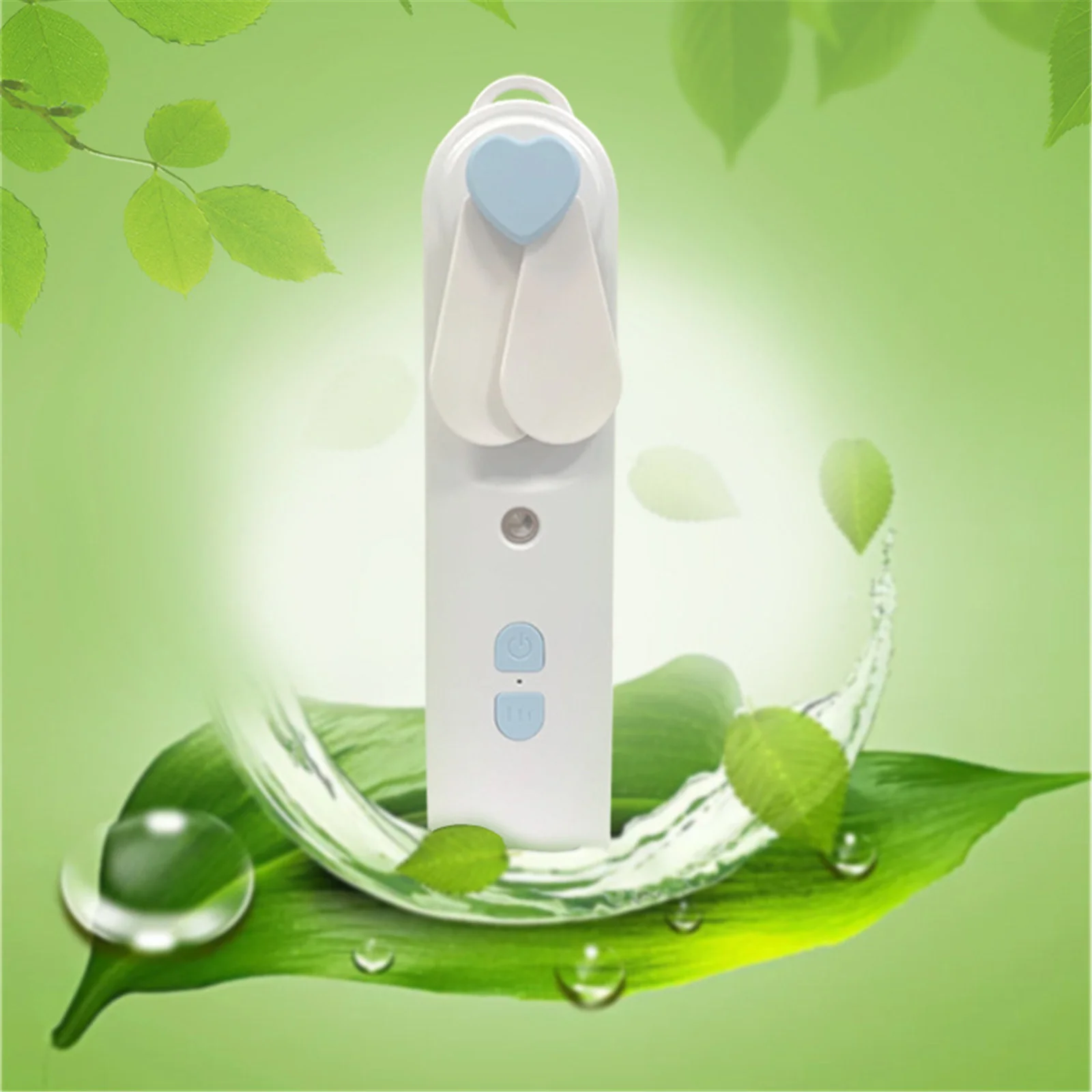

Mini Fold Fan Electric Portable Handheld USB Rechargeable Fan With Strong Wind Mini Mute Humidifier Fan Air Cooling Wind Maker#4