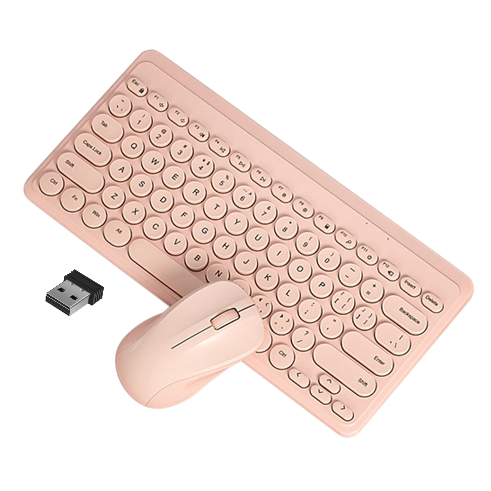 

Беспроводная клавиатура и мышь, тонкая эргономичная USB клавиатура, мышь, комбинированная клавиатура для Windows, компьютера, настольного ПК, но...