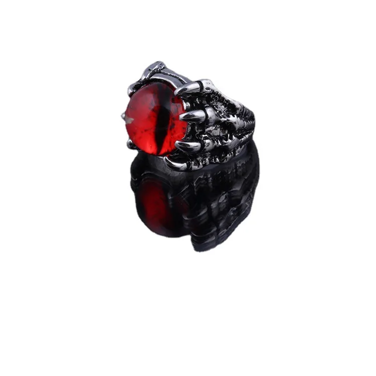 Властное мужское и женское кольцо с глазами черепа креативное от сглаза 4 цвета