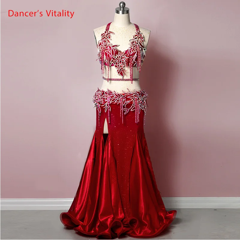 Костюмы для конкурсов танца живота индивидуальный бюстгальтер с аппликацией и