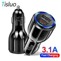 universal car charger quick charge 3 0 car usb charger for iphone 11 12 huawei samsung xiaomi fast charging phone mobile charger