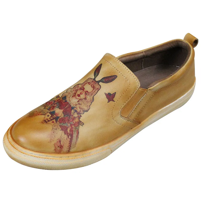 

2019 women's shoes cowhide casual flat shoes women Loafer shoes soft bottom slip-on moccasins women shoes