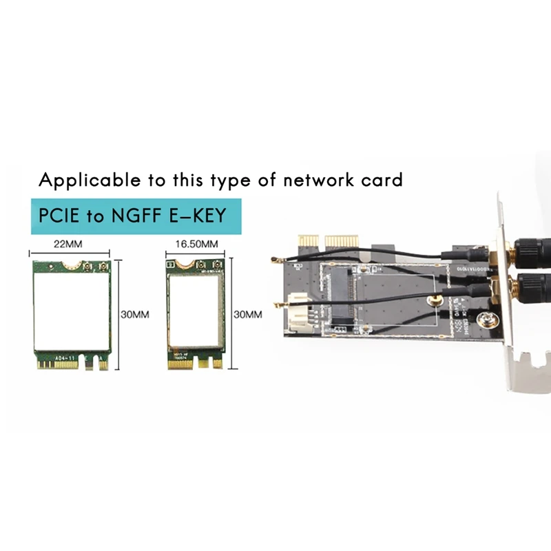 Плата расширения для NGFF PCIe на M.2 Wi-Fi адаптер Bluetooth совместимый сетевой | Компьютеры