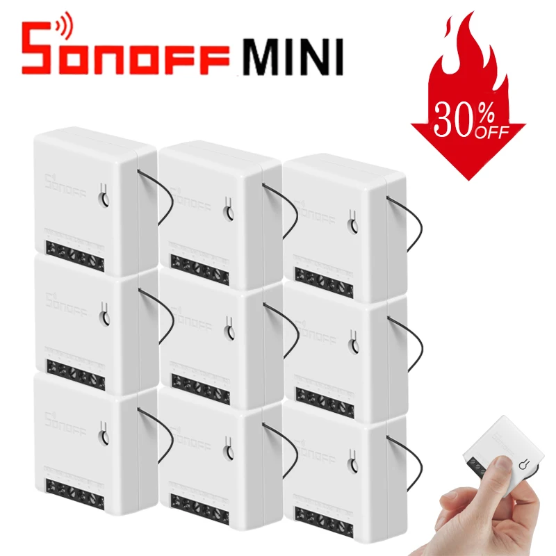 Оригинальный Смарт переключатель SONOFF MINI Wifi DIY Двухсторонняя проводка домашние