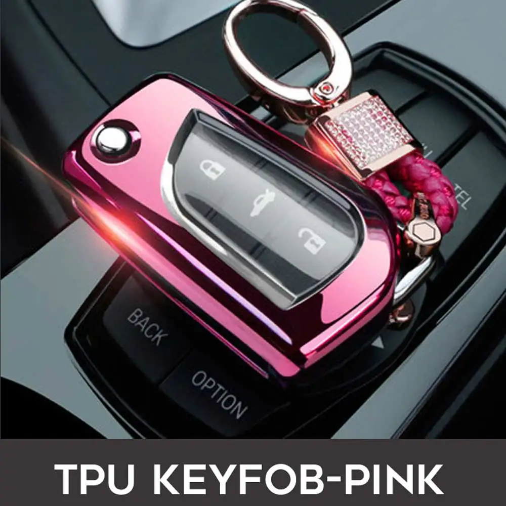 Высокое качество чехол для ключей автомобиля для Toyota Auris Rav4 Prius Camry Corolla Avensis Verso Yaris Aygo брелок спортивный протектор - Название цвета: Option 3