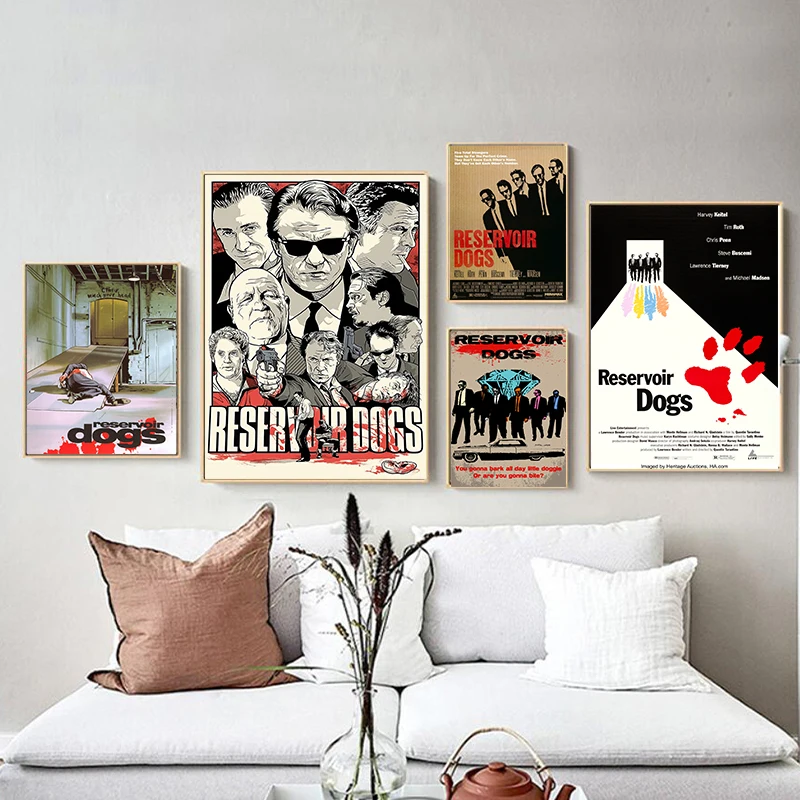 

Reservoir Dogs Canvas painting Vintage Poster Print Classic Movie Wall Art Canvas Painting Nordic Prints For Living Room Decor