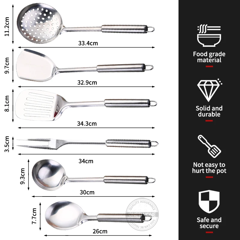 Набор кухонной утвари из 6 предметов набор нержавеющей стали с