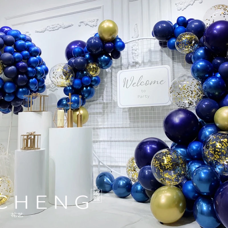 Новый цвет 15 шт. 12 дюймов чернильно-синий фотошар украшение для свадьбы дня
