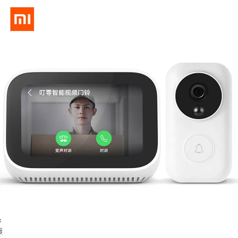 Xiaomi AI сенсорный экран Bluetooth 5 0 динамик цифровой дисплей Будильник WiFi умное