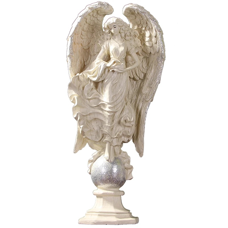 

New Retro Resin Angel Ornaments Arts Decoration Crafts Home Furnishing Livingroom TV Cabinet Desktop Figurines Mascot Decor R814