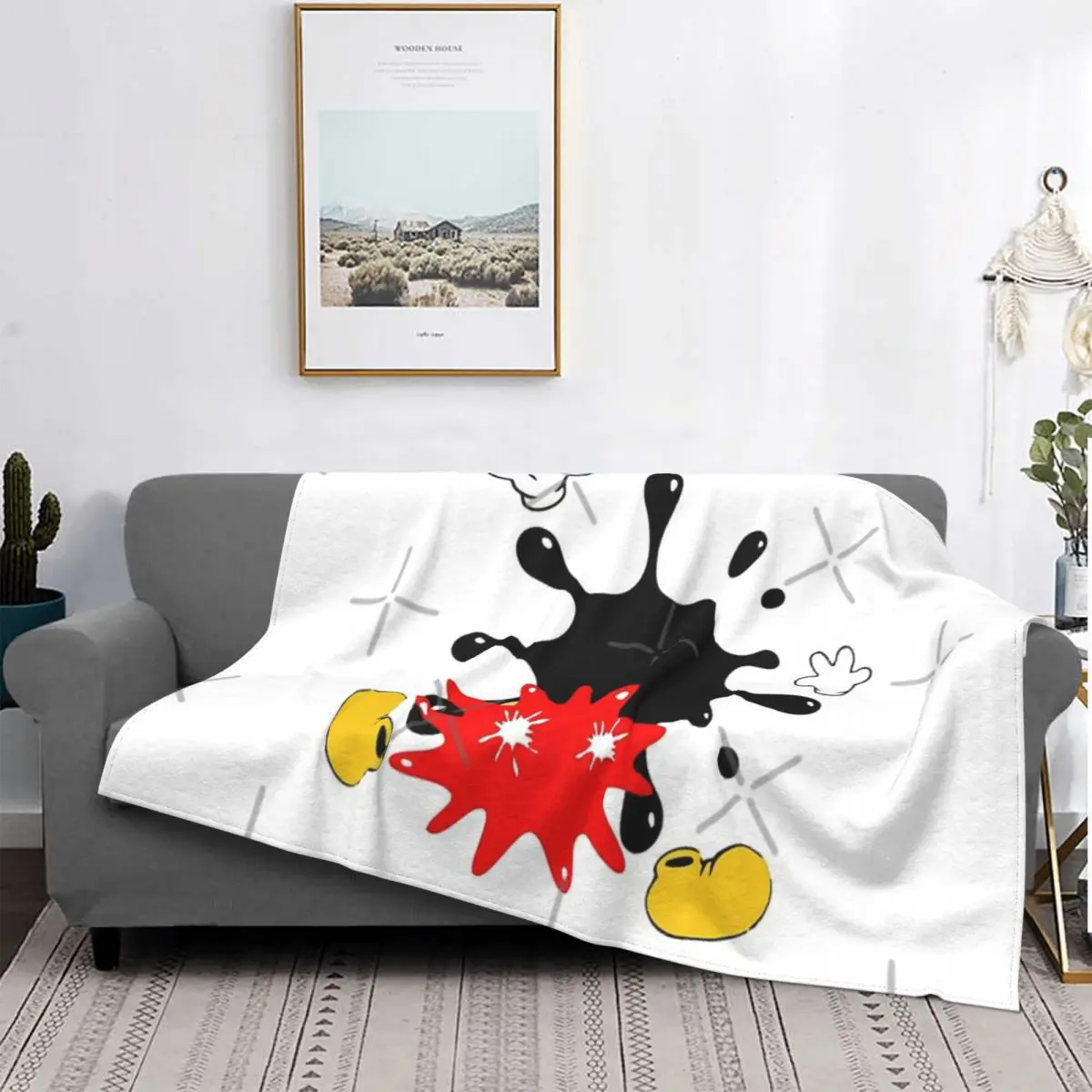 

Manta de ratón para cama, cubrecamas a cuadros, cubrecamas Kawaii para cama
